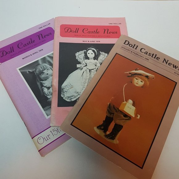 Vintage 1970s, 1980s DOLL CASTLE NEWS Issues Doll Collector Magazine Collection - Picture 4 of 4